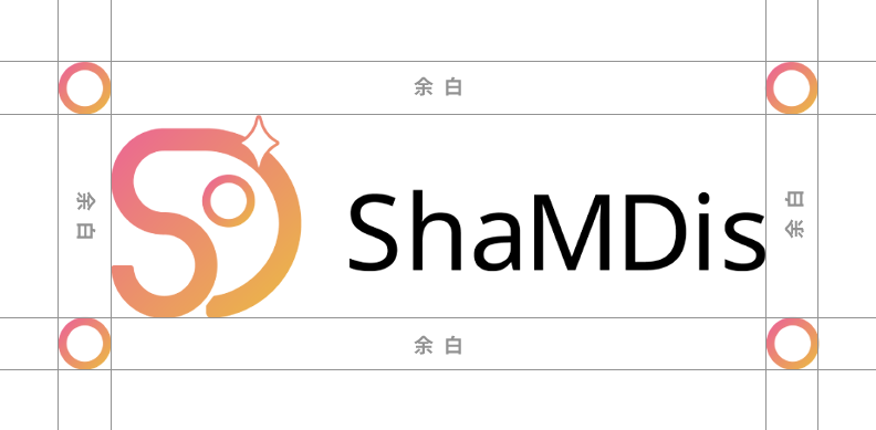 You need to create a margin around the logo that is the same width as the central circle.